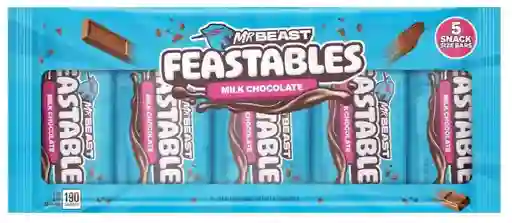 Mr Beast Feastables Chocolatina Milk Chocolate 35g X 5 Unidades
