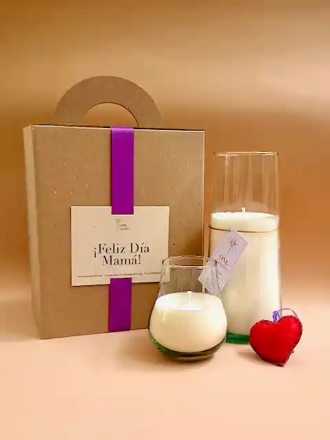 Gift Box 1 - Regalo Para Mamá - Premium - Notas Suaves - 2 Velas