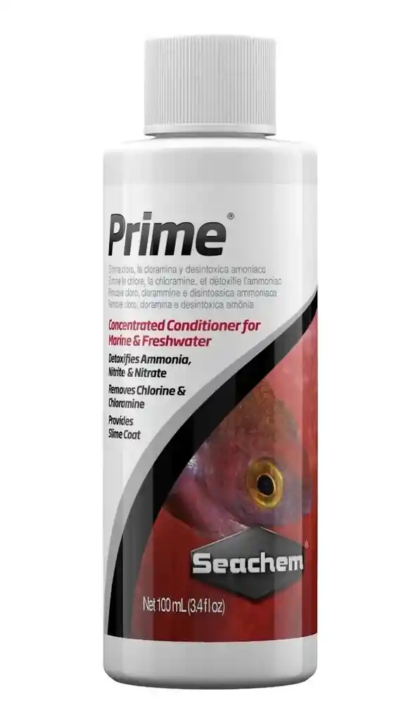 Acondicionador De Agua Combo Prime Stability Seachem 100ml X Unidad