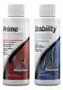 Acondicionador De Agua Combo Prime Stability Seachem 100ml X Unidad