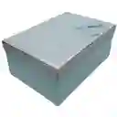 Caja De Regalo Rectangular Azul Claro Mediana