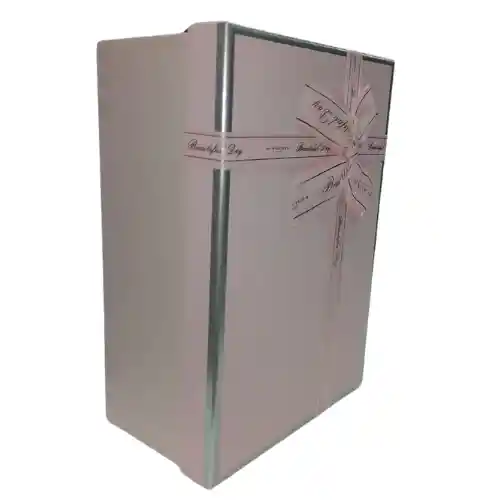 Caja De Regalo Rectangular Rosa Pequeña