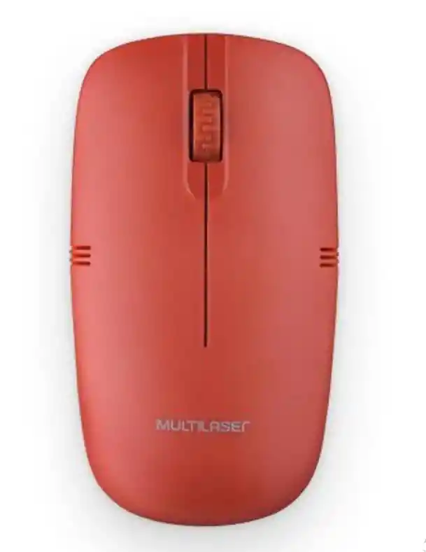 Mouse Inalámbrico Mo289 1200dpi 3 Botones Rojo, Conexión 2.4ghz, Ideal Para Oficina, Estudio O Uso Diario. Compacto, Cómodo Y Plug Play