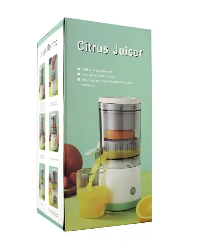 Exprimidor Eléctrico Naranja Jugo De Fruta Recargable
