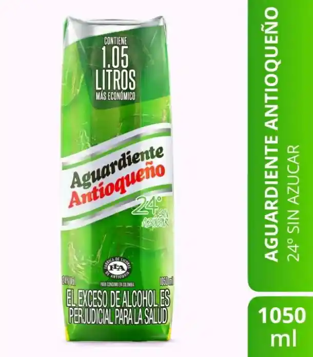 Aguardiente Litro Verde