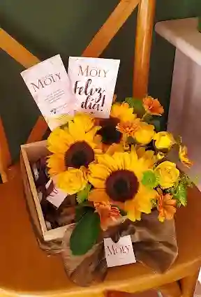 Caja Encanto Clásica Girasoles