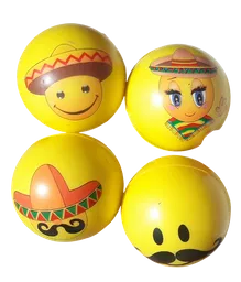 Pelota Anti Estrés Emoji X6 Colores Surtidos