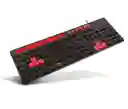 Teclado Gaming Gk-120 Tc504 Usb Con Soporte Para Celular, Teclas Multimedia Silenciosas Y Cable De 1.5m Ideal Para Juegos Y Streaming