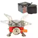 Fogon Estufa Calentador Portatil Camping Encendi Automa+ Gas