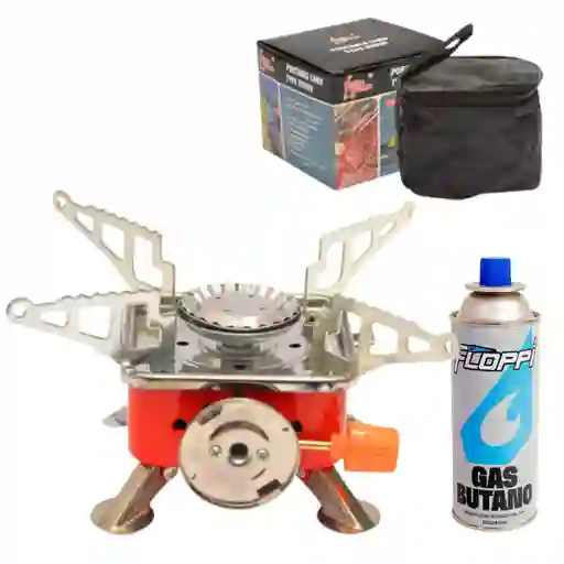 Fogon Estufa Calentador Portatil Camping Encendi Automa+ Gas