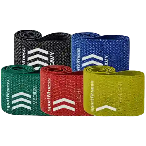 Set De Bandas Elasticas En Tela (setx5) Sportfitness