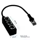 Adaptador Divisor De Cable Ethernet 3 Puestos