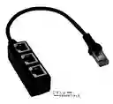 Adaptador Divisor De Cable Ethernet 3 Puestos