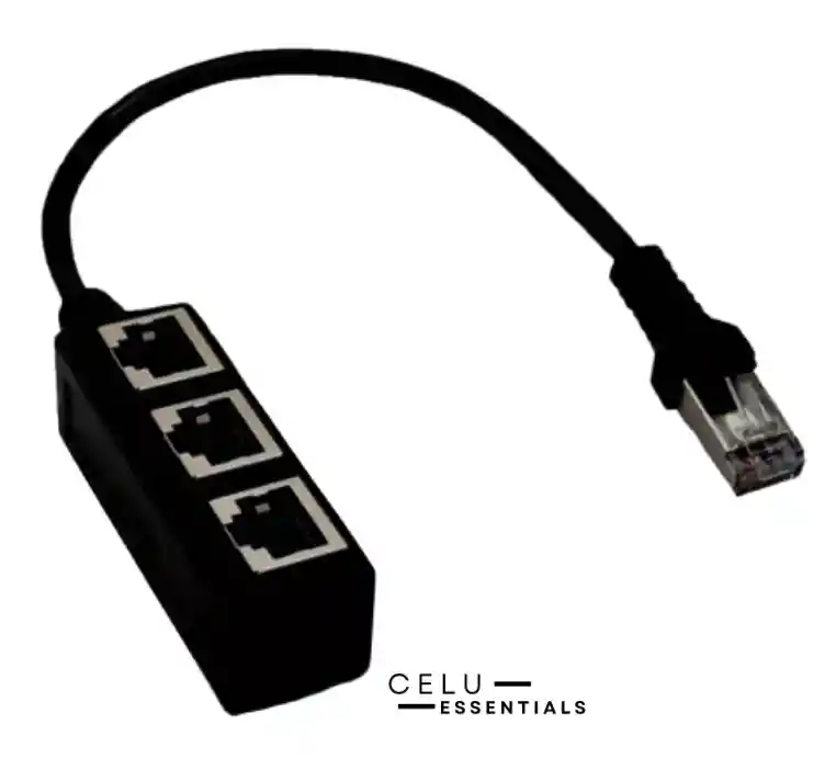 Adaptador Divisor De Cable Ethernet 3 Puestos