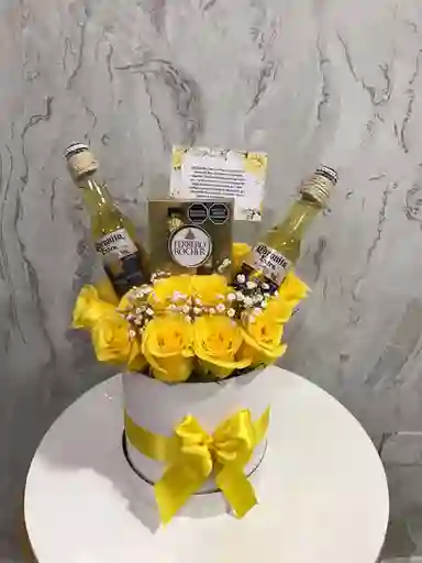 Dia De La Madre Caja Cilindro Con Rosas