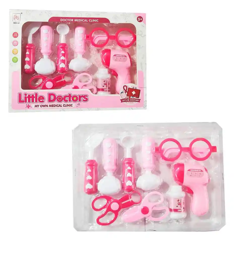 Set Doctora Kit Medico Juguete Niñas Interactivo