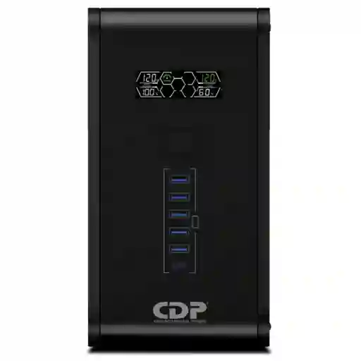 Ups Interactiva Cdp R-smart 1510 1500va, 10 Tomas 6 Usb, Lcd