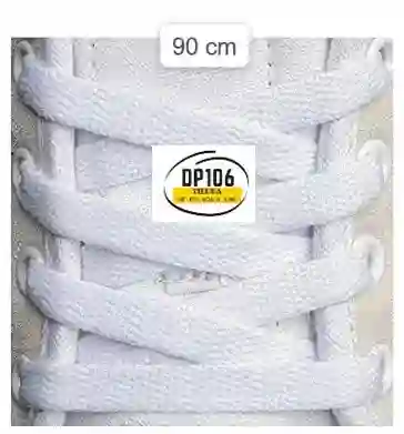 Cordones Blancos Planos 90 Cm