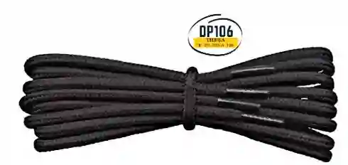 Cordones Negros Redondos 110 Cm