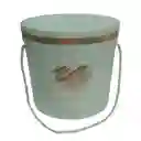 Caja De Regalo Cilindrica Verde Menta Ar1049 Pequeña