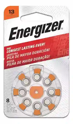 Pila Bateria Audifono Naranja 13 Botón Energizer Az13-8