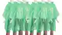 6 Capa Poncho Impermeable De Plástico Para Lluvia - Verde