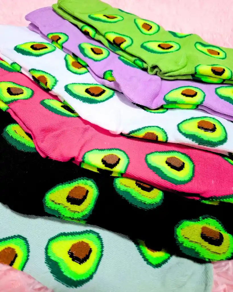12 Pares De Medias Largas Aguacates