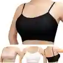 Top Bralette Invisible Sin Costuras Talla M - Pack X 3
