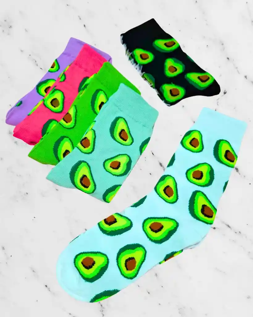 3 Pares Medias Largas Aguacates