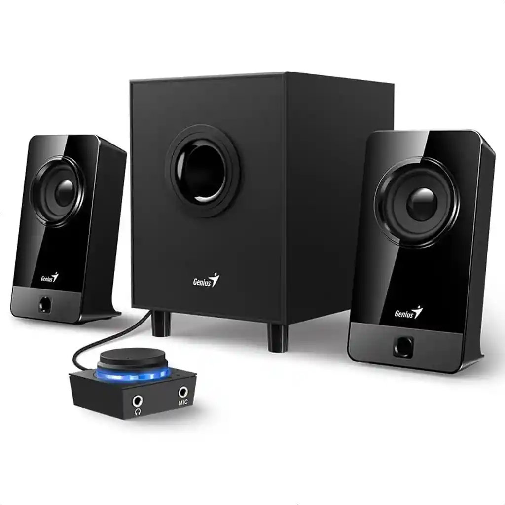 Parlantes Subwoofer Genius Sw-2,1 300x Control Pod 10w Rms