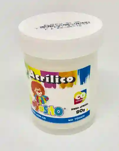 Pintura Acrílica Payasito X 80g Blanca