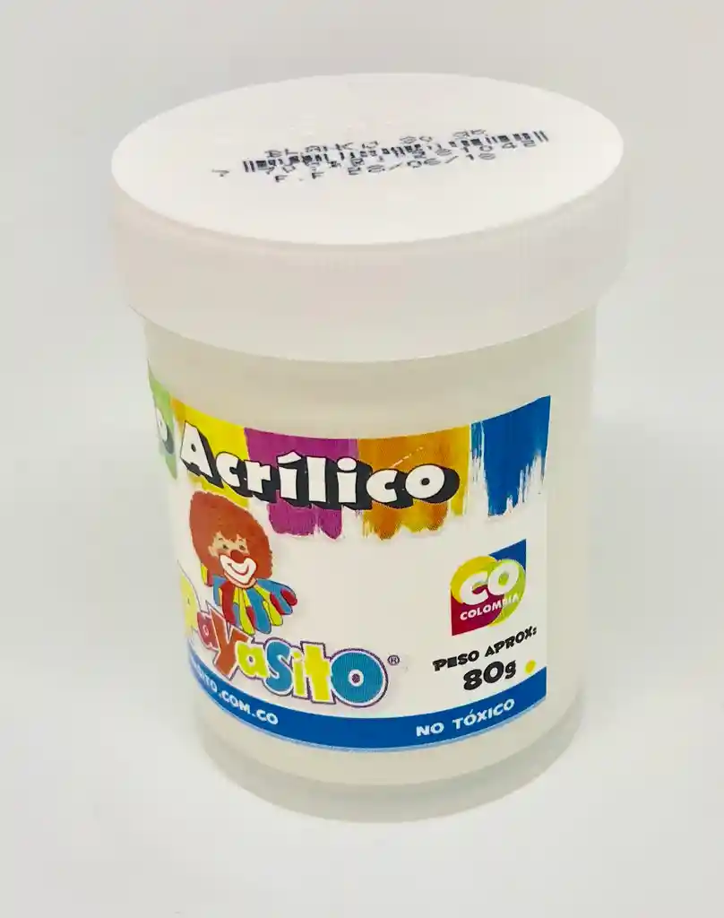 Pintura Acrílica Payasito X 80g Blanca