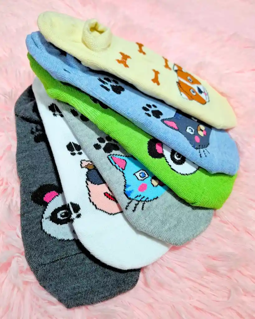 12 Pares Taloneras Animalitos
