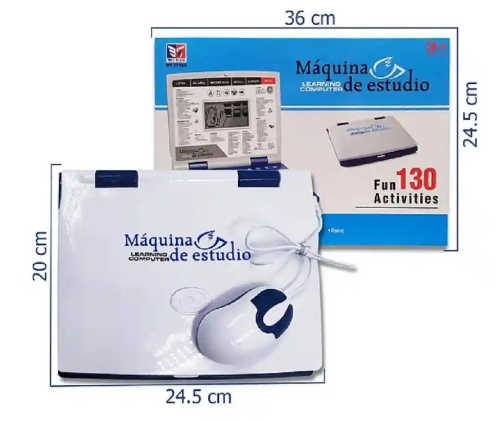 Computador De Juguete 130funciones Rosado
