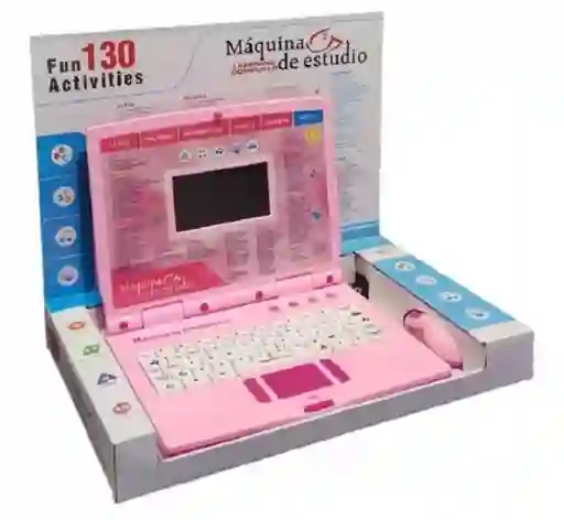 Computador De Juguete 130funciones Rosado