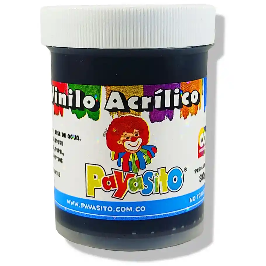 Pintura Acrílica Payasito X 80g Negro