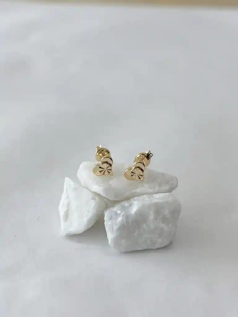 Arete Corazón Círculo Diamantado