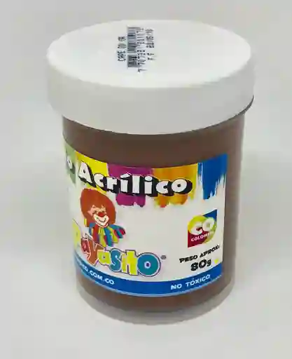 Pintura Acrílica Payasito X 80g Café