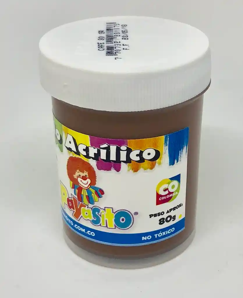Pintura Acrílica Payasito X 80g Café