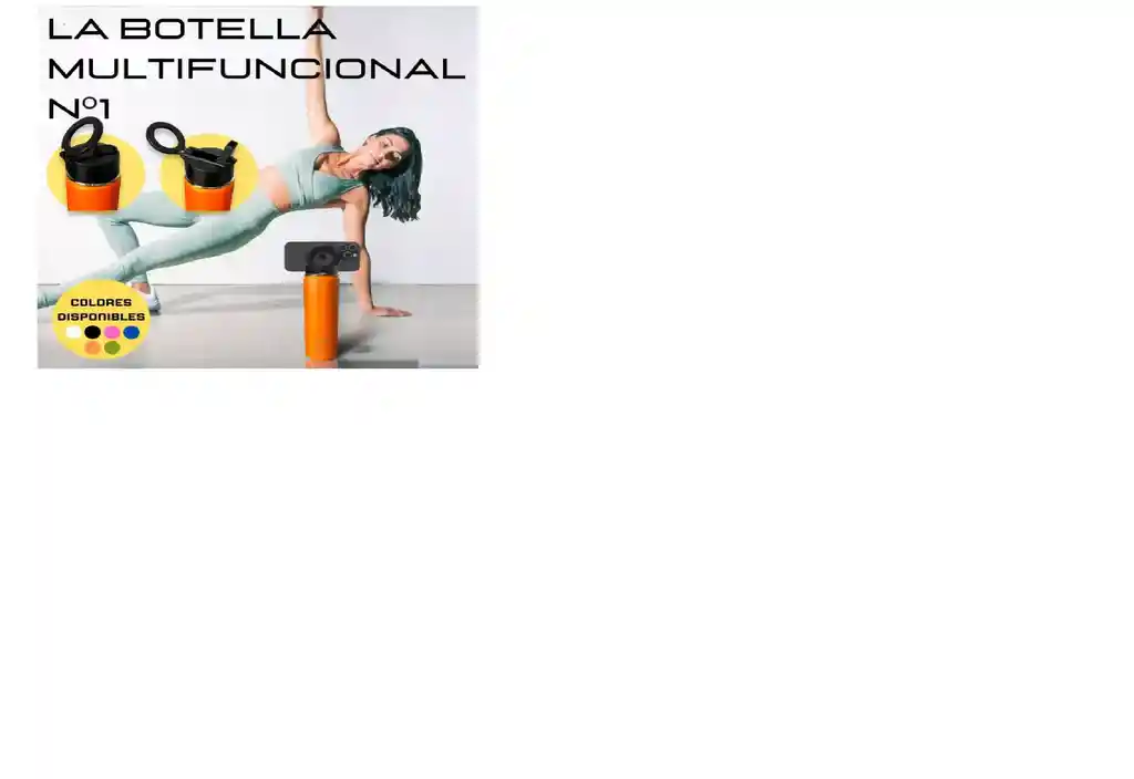 Termo Con Soporte Magnético Para Celular Botella Deportiva