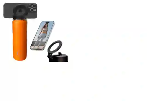 Termo Con Soporte Magnético Para Celular Botella Deportiva