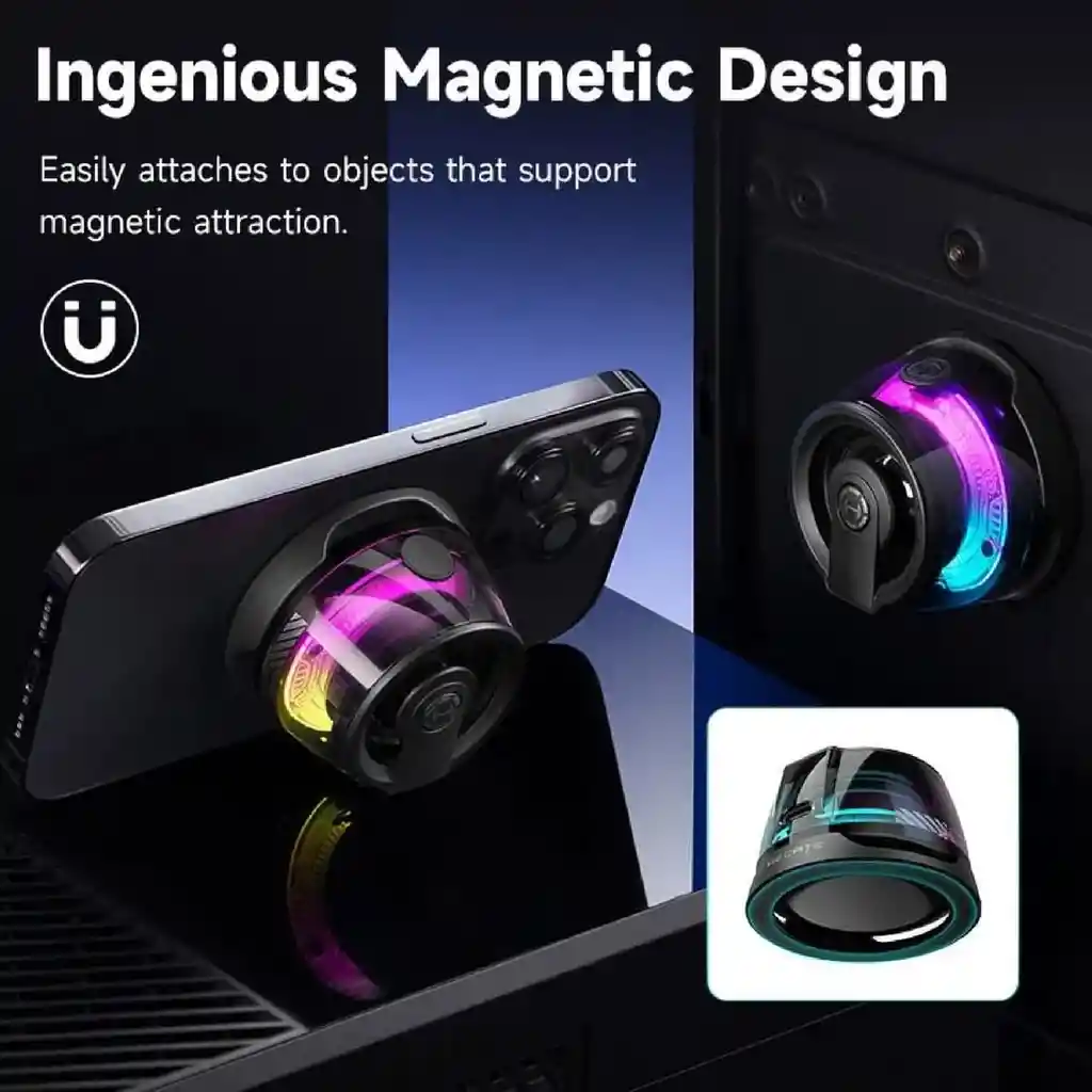 Mini Parlante Altavoz Soporte Magnético Portátil Bluetooth