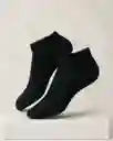 6 Pares Tobillera Dion Unicolor (negro, Gris Y Azul)