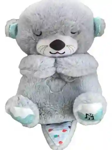 Peluche Infantil De Apego Sonido Y Luz Gris