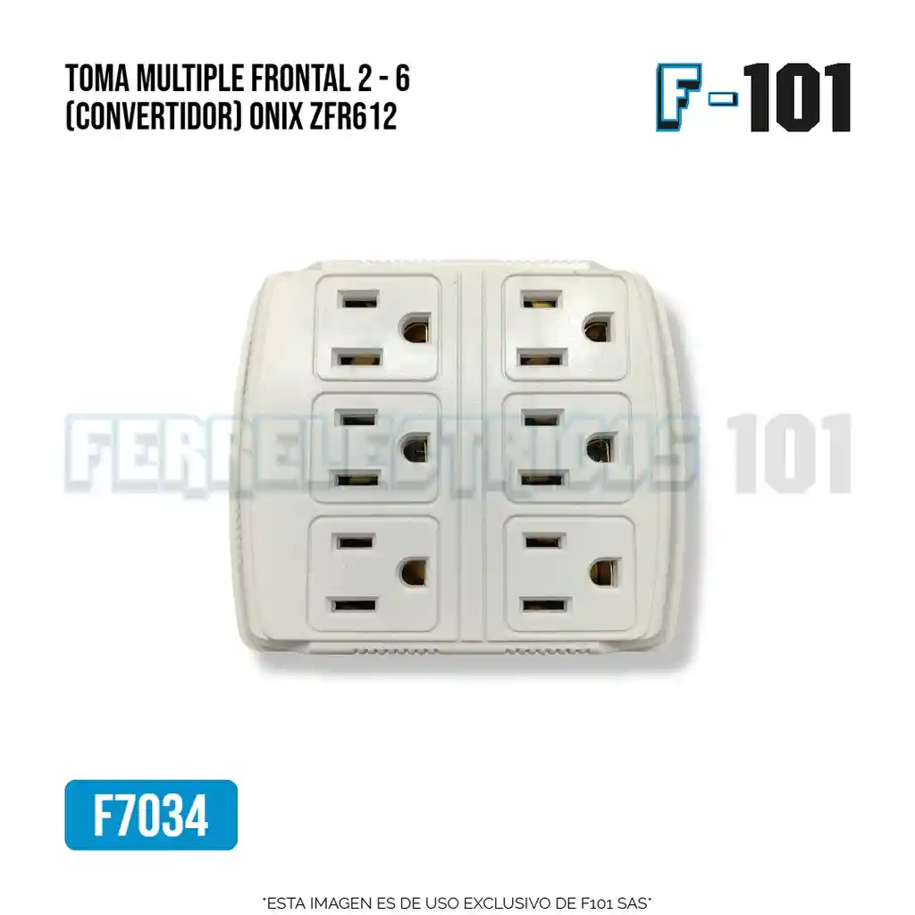 Toma Multiple Frontal 2 - 6 Convertidor