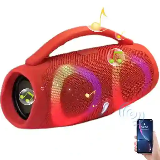 Parlante Bluetooth Booms Box 3 Mini 1.1 Rojo