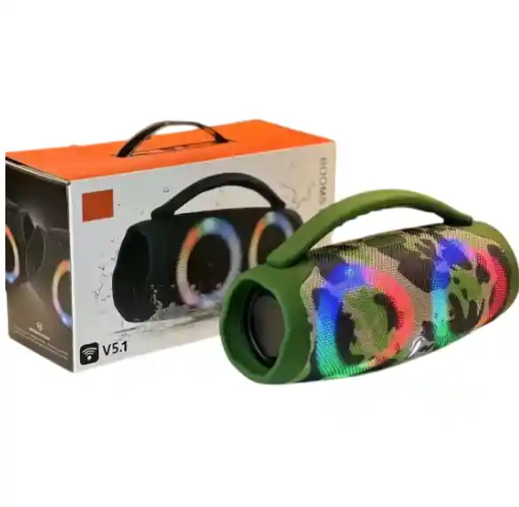 Parlante Bluetooth Booms Box 3 Mini 1.1 Militar