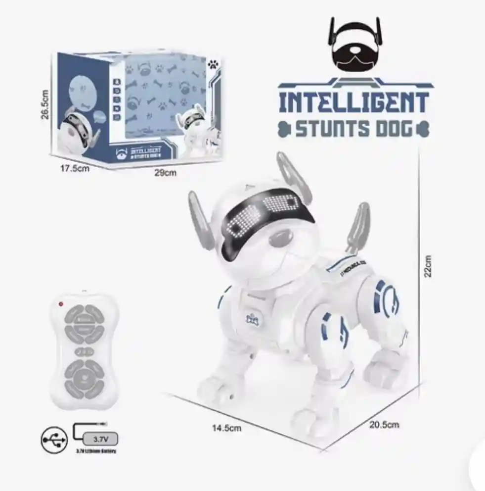Robot Perro A Control Remoto Interactivo Recargable Juguete