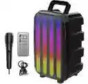 Parlante Recargable Excelente Sonido Micrófono Luces Led Controlremoto