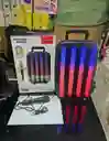 Parlante Recargable Excelente Sonido Micrófono Luces Led Controlremoto